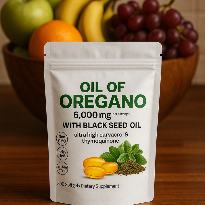 Immutiq Oil Of Oregano Black Seed Oil Softgels